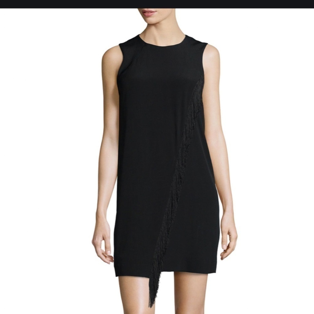 Rebecca Taylor Sleeveless Fringe A Line Dress Size 6